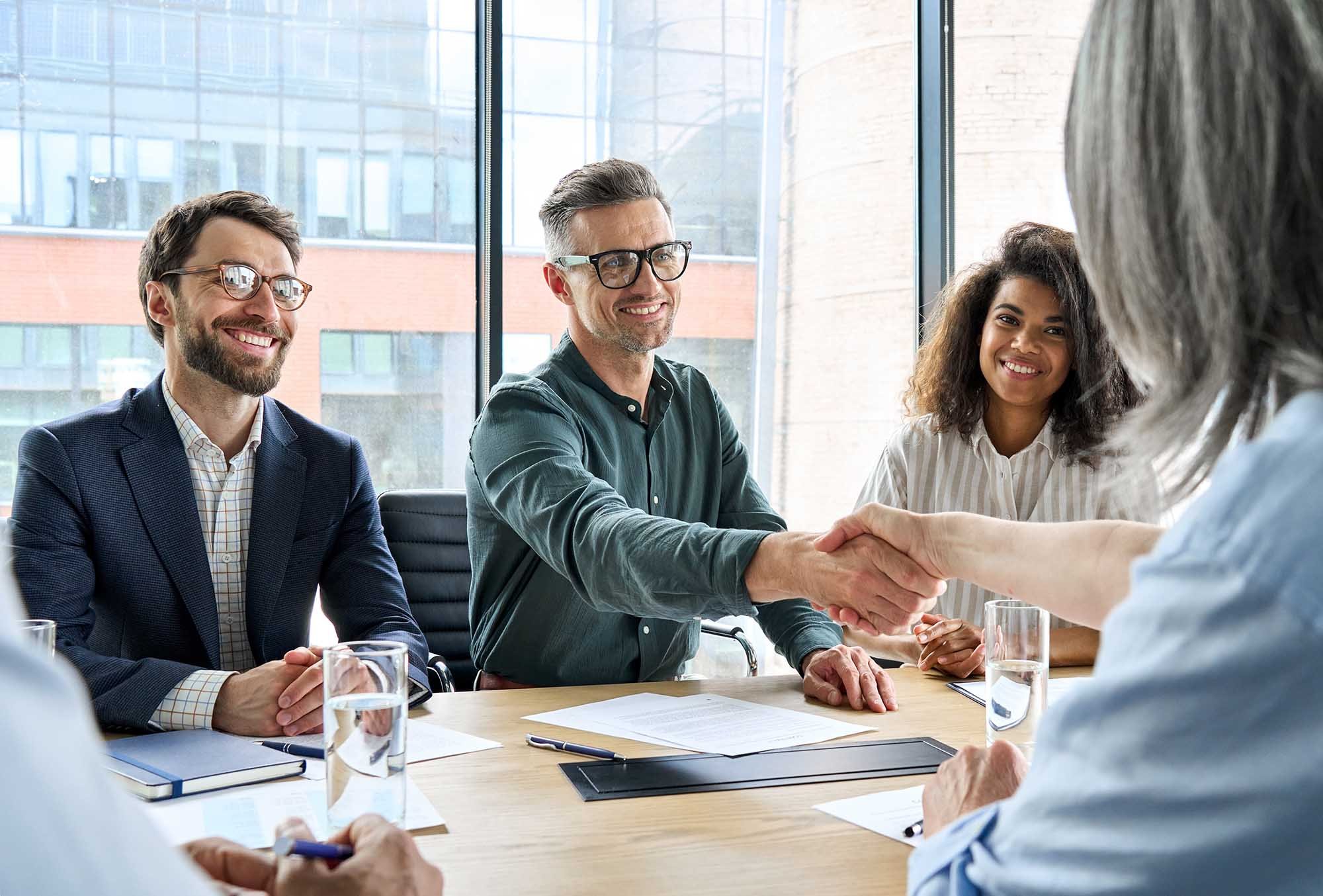 Business Meeting Handshake - Small